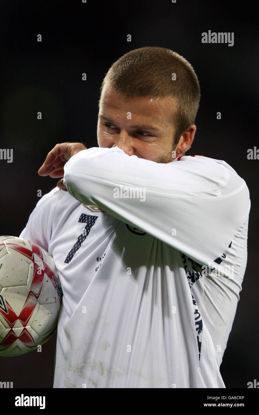 Football - International friendly - Angleterre / Allemagne - Wembley Stadium. David Beckam, Angleterre Banque D'Images