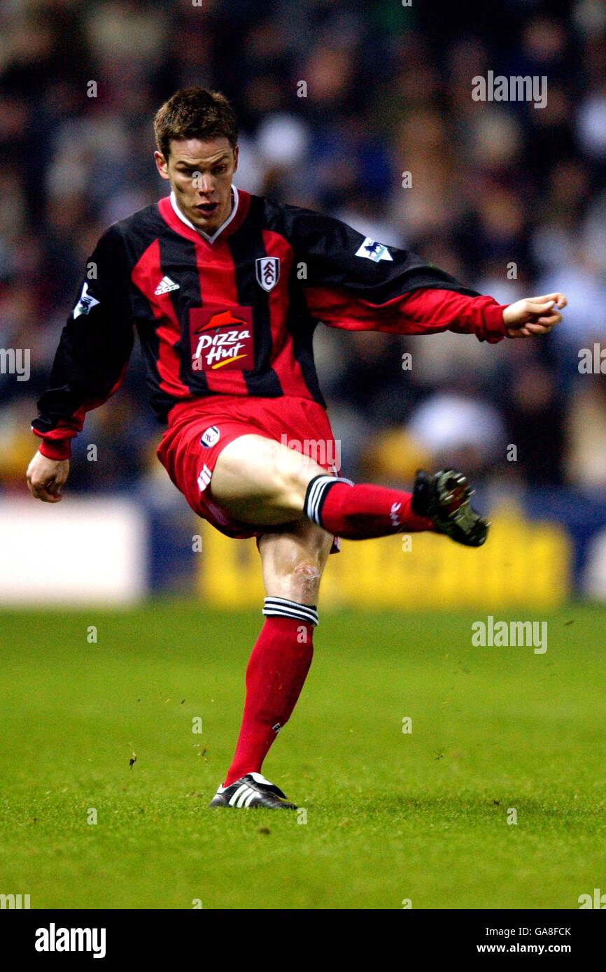 Soccer - FA Barclaycard Premiership - Derby County v Fulham.Steve Finnan, Fulham Banque D'Images