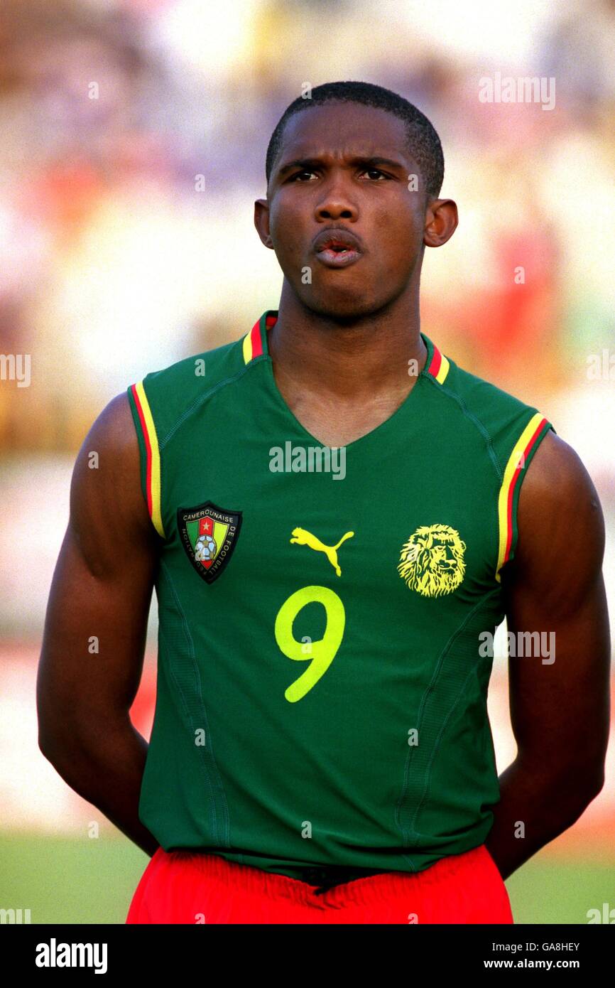 Football - coupe des nations africaines Mali 2002 - Groupe C - Cameroun / RD Congo. Samuel ETO'o, Cameroun Banque D'Images
