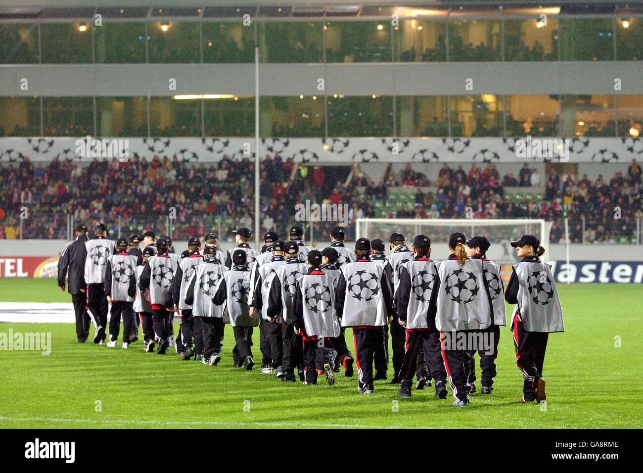 Soccer - Ligue des champions de l'UEFA - Groupe D - Bayer Leverkusen contre Arsenal. UEFA Champions League – garçons Banque D'Images