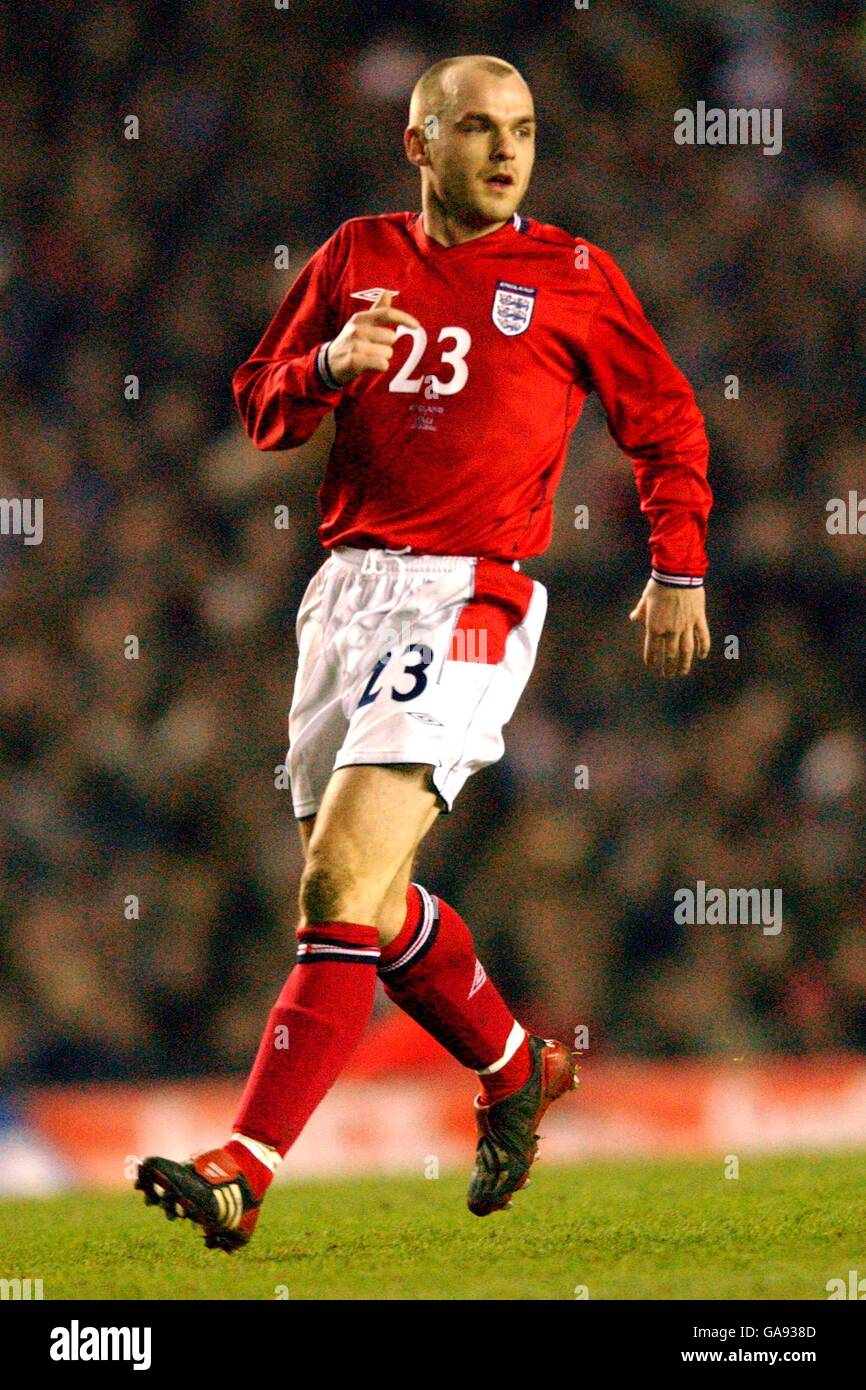 Football international - amical - Angleterre / Italie. Danny Murphy d'Angleterre Banque D'Images