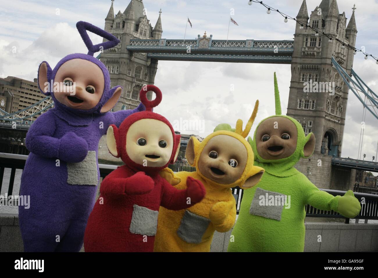 Teletubbies mark 10e anniversaire Banque D'Images