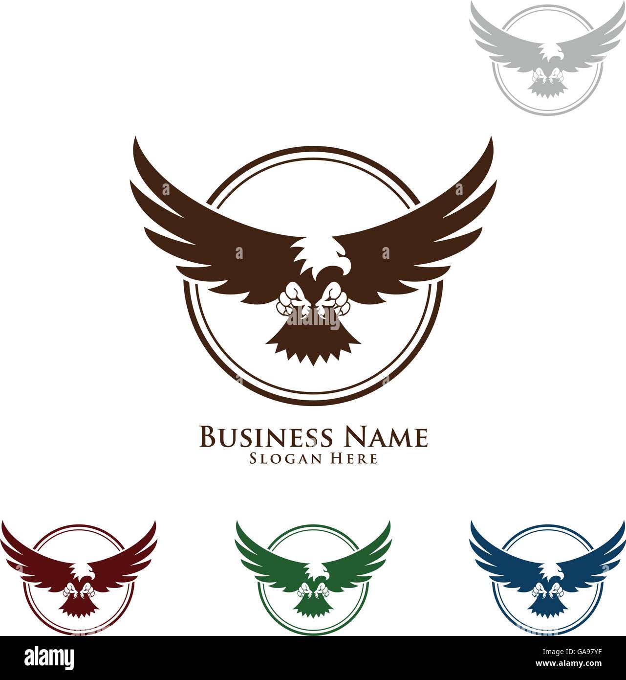 Eagle Fly Logo Design Vecteur Doiseaux Aigle Pèlerin