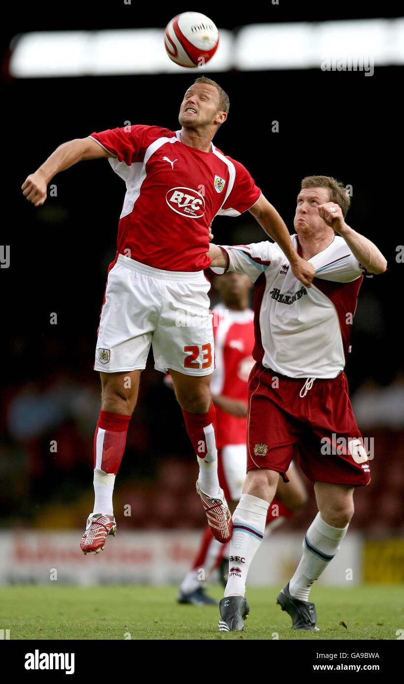 Soccer - Coca-Cola Football League Championship - Bristol City v Burnley - Ashton Gate Banque D'Images