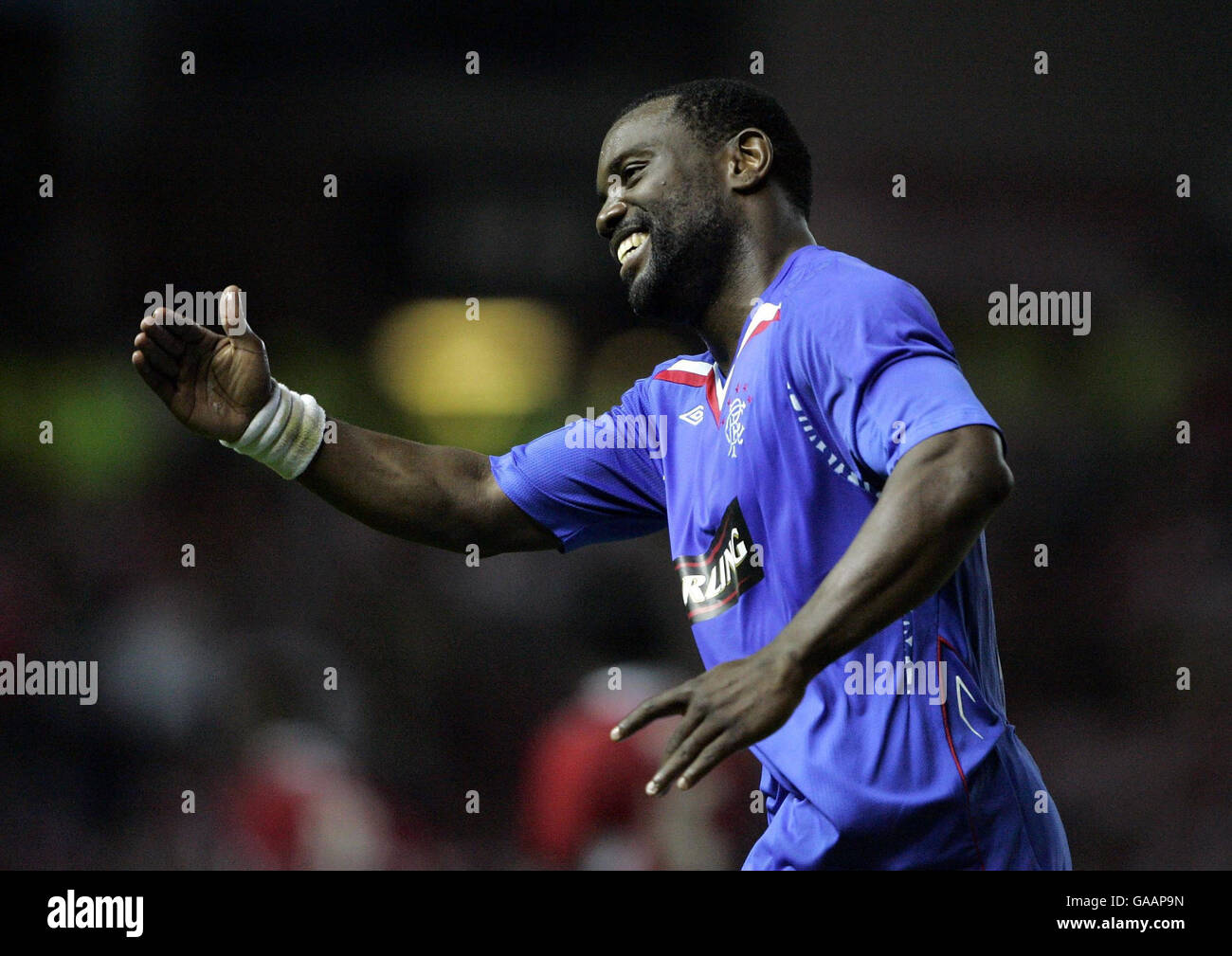 Football - Ligue des Champions - Groupe E - v de Rangers Ibrox Stadium - Stuttgart Banque D'Images