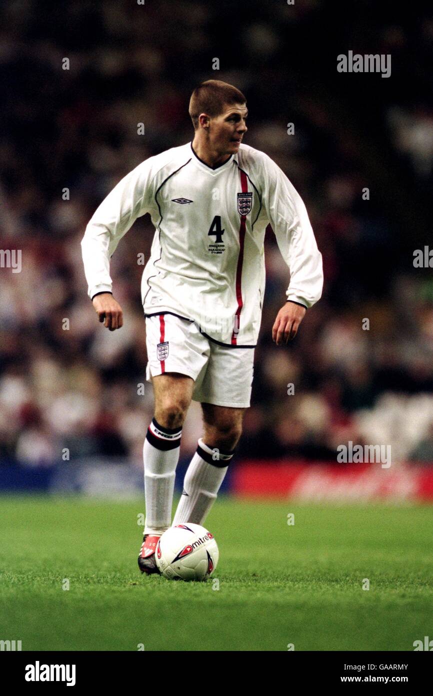 Football international - amical - Angleterre / Paraguay. Steven Gerrard, Angleterre Banque D'Images