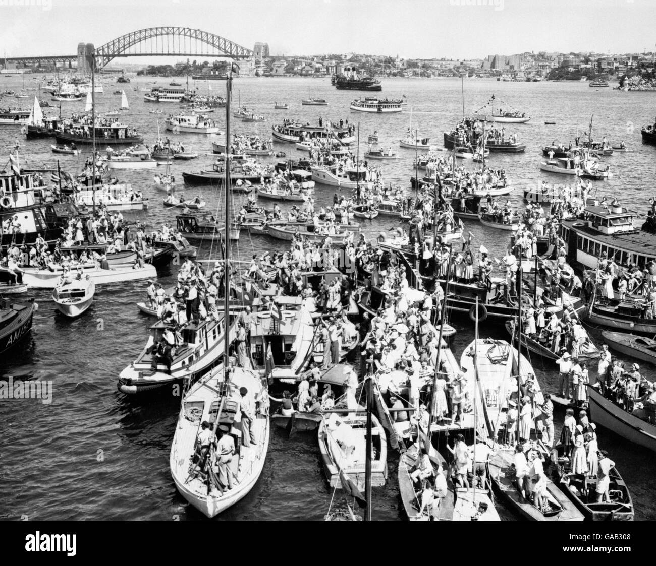 Image - La reine Elizabeth II - Tour du Commonwealth l'Australie Banque D'Images Image - La reine Elizabeth II - Tour du Commonwealth l'Australie Banque D'Images