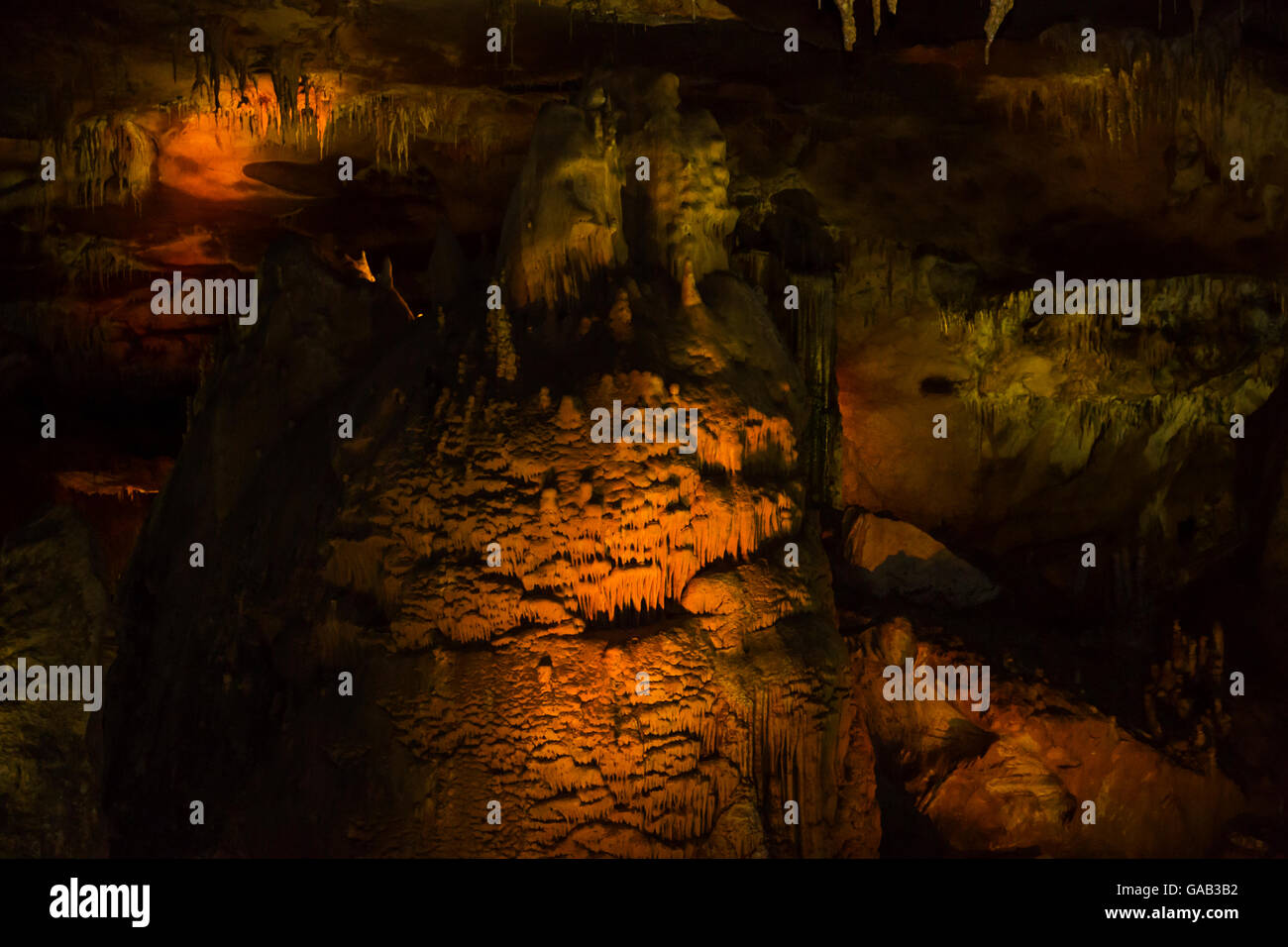 Grotte de stalactites stalagmites Prometheus à l'intérieur de la Géorgie Banque D'Images Grotte de stalactites stalagmites Prometheus à l'intérieur de la Géorgie Banque D'Images