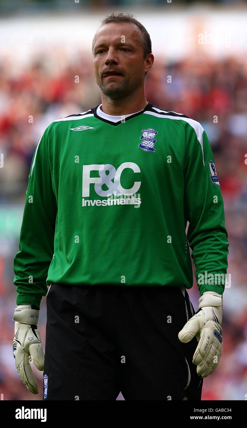 Football - Barclays Premier League - Liverpool / Birmingham City - Anfield.Maik Taylor, gardien de but de Birmingham Banque D'Images