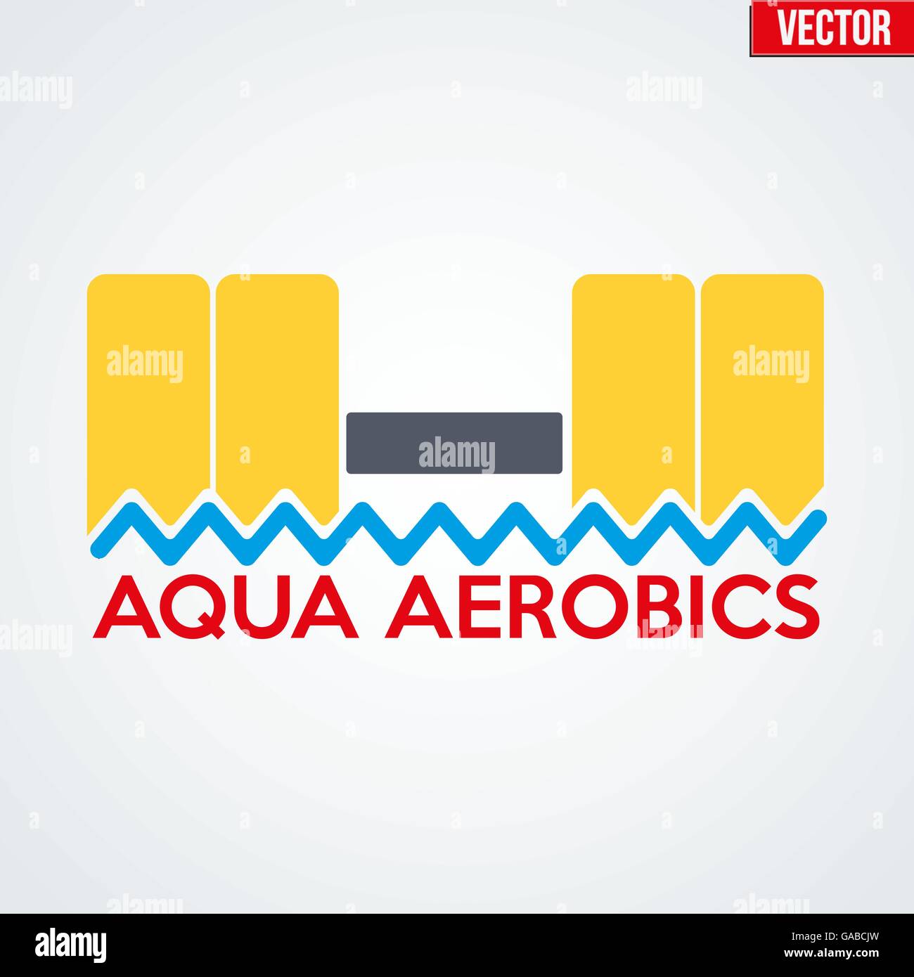 Symbole de l'Aquagym Illustration de Vecteur