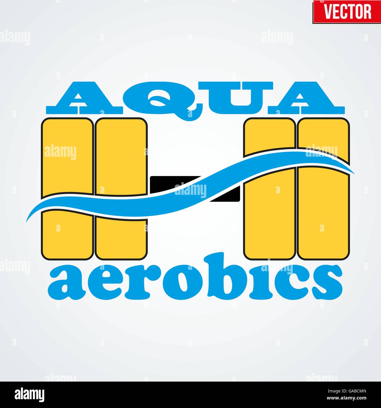Symbole de l'Aquagym Illustration de Vecteur