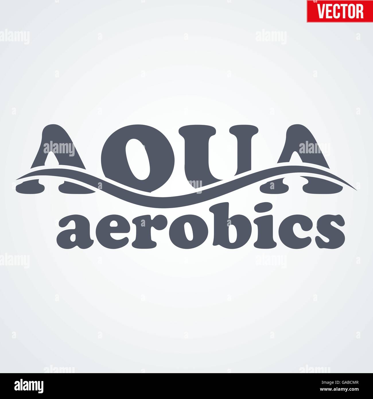 Symbole de l'Aquagym Illustration de Vecteur