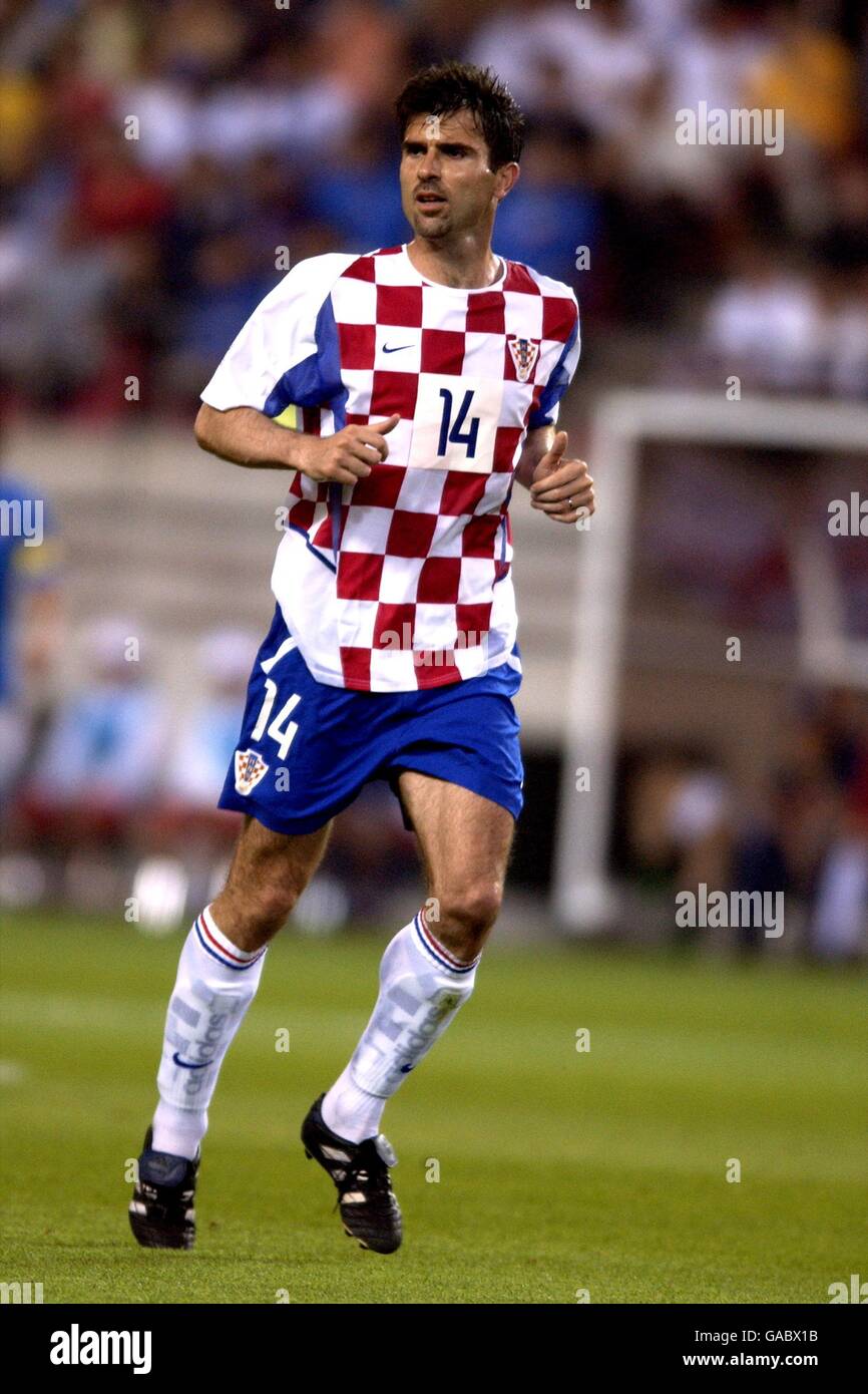 Football - coupe du monde de la FIFA 2002 - Groupe G - Italie / Croatie.Zvonimir Soldo, Croatie Banque D'Images