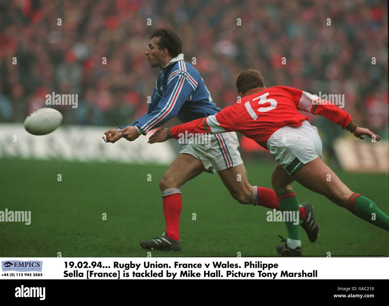 Rugby Union - 5 Nations - Pays de Galles v France - Cardiff Arms Park Banque D'Images