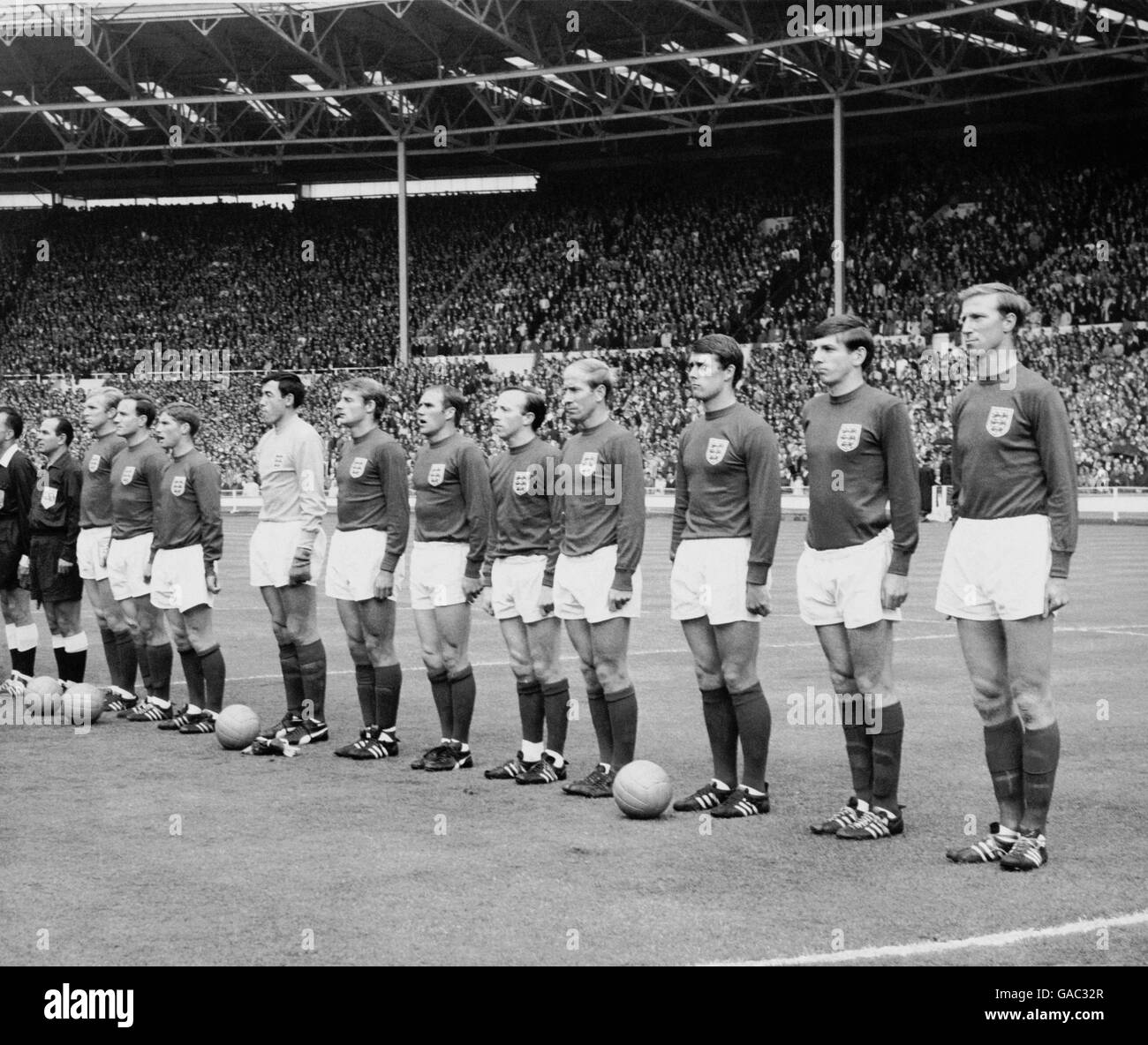 L'Angleterre v l'Allemagne de l'Ouest - 1966 Finale de Coupe du Monde - Stade de Wembley Banque D'Images