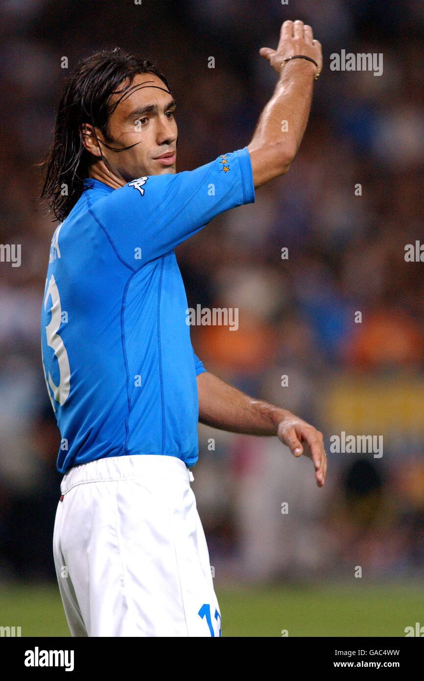 Football - coupe du monde de la FIFA 2002 - Groupe G - Italie / Equateur. Alessandro Nesta, Italie Banque D'Images