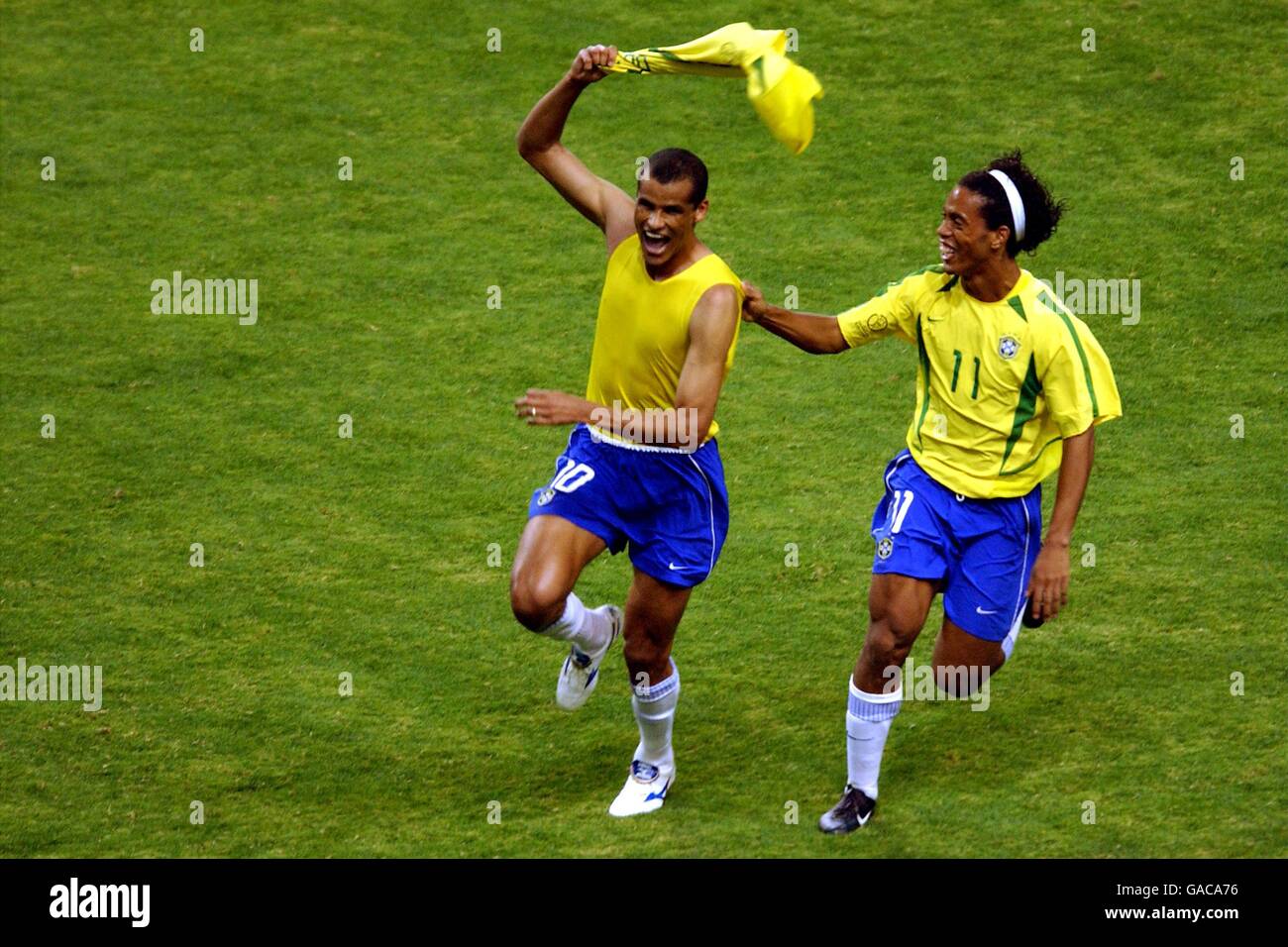 Football - Coupe du Monde FIFA 2002 -Brésil / Belgique - Deuxième tour Banque D'Images