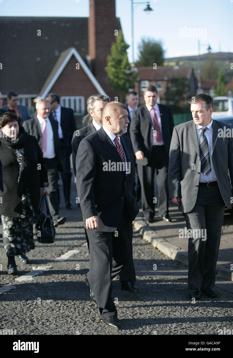 Le Président croate Ulster visites Banque D'Images