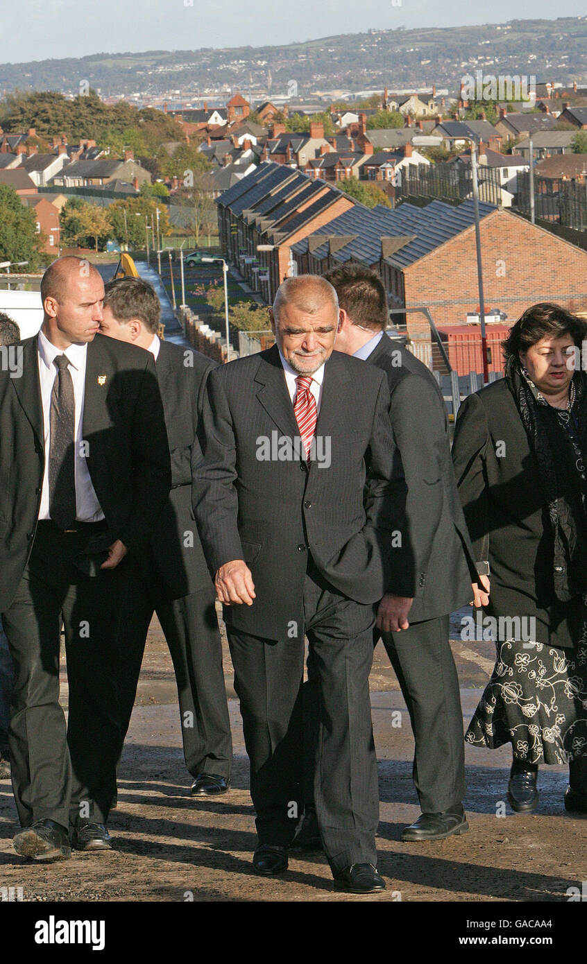 Le Président croate Ulster visites Banque D'Images