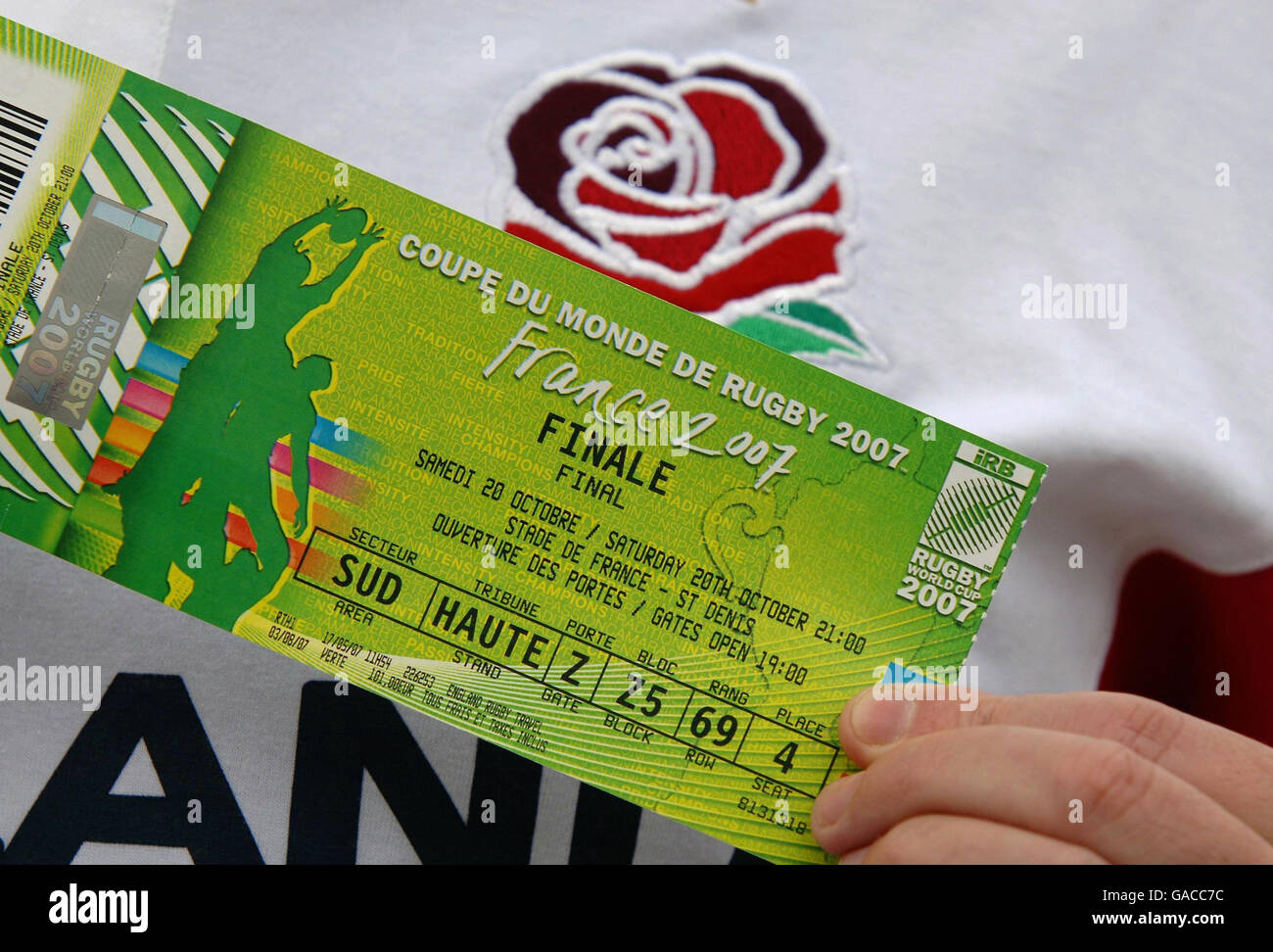 Finale de la Coupe du Monde de Rugby Banque D'Images