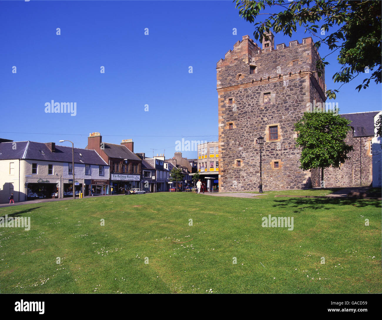 Château de St John situé dans le centre de Stranraer, Dumfries & Galloway Banque D'Images