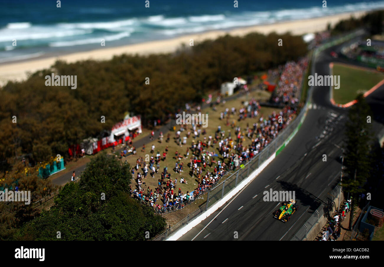 Lexmark Indy 300 - course - Gold Coast. Le pilote d'équipe Australie, will Power Banque D'Images