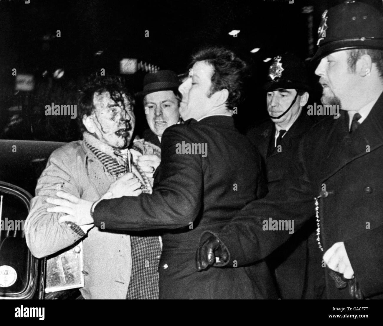 Manifestations - Nixon visite à Londres Banque D'Images