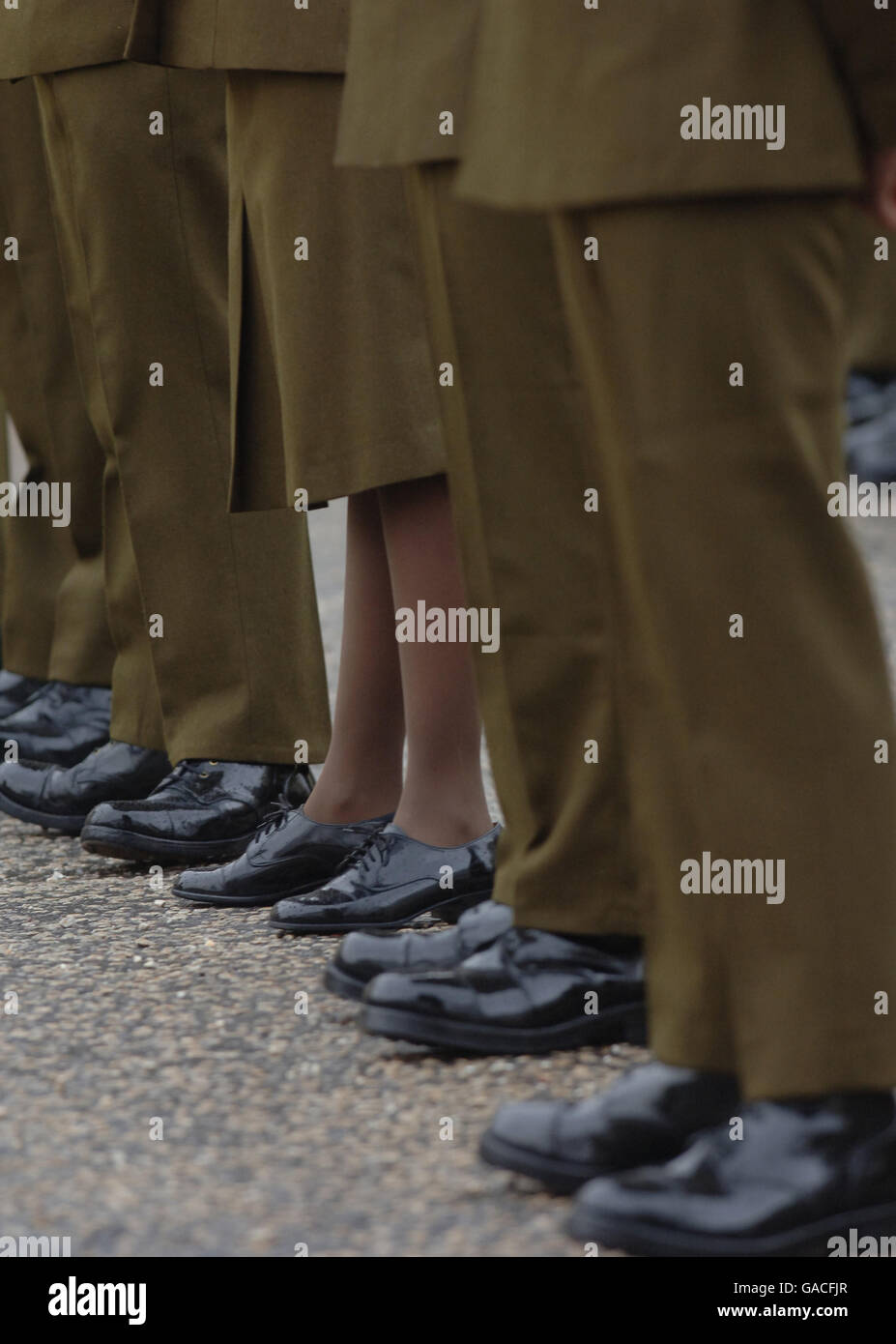 Soldats en parade. Photo des soldats en parade. Banque D'Images