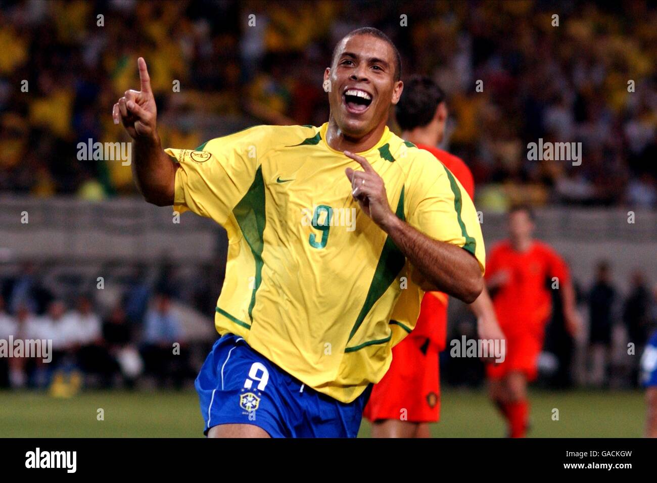 Football - Coupe du Monde FIFA 2002 - Deuxième tour - Brésil / Belgique Banque D'Images