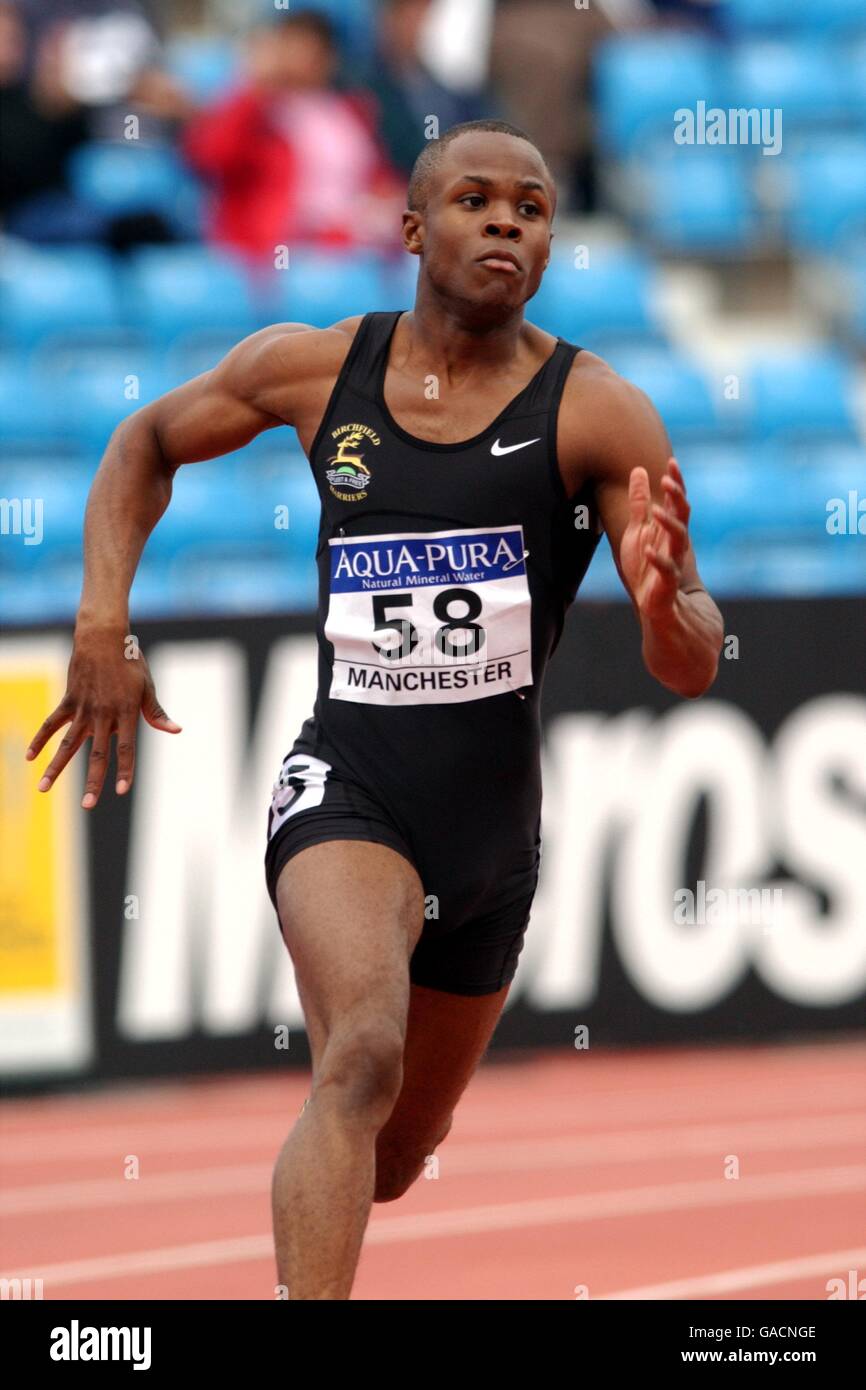 Athlétisme - épreuves du Commonwealth Aqua-Pura.Daniel Caines en action dans le 400m masculin Banque D'Images