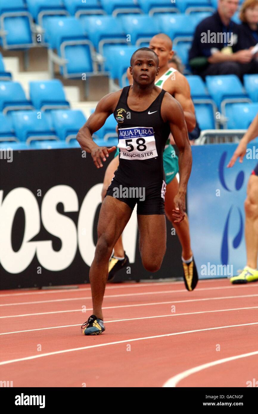 Athlétisme - Aqua-Pura Essais du Commonwealth Banque D'Images