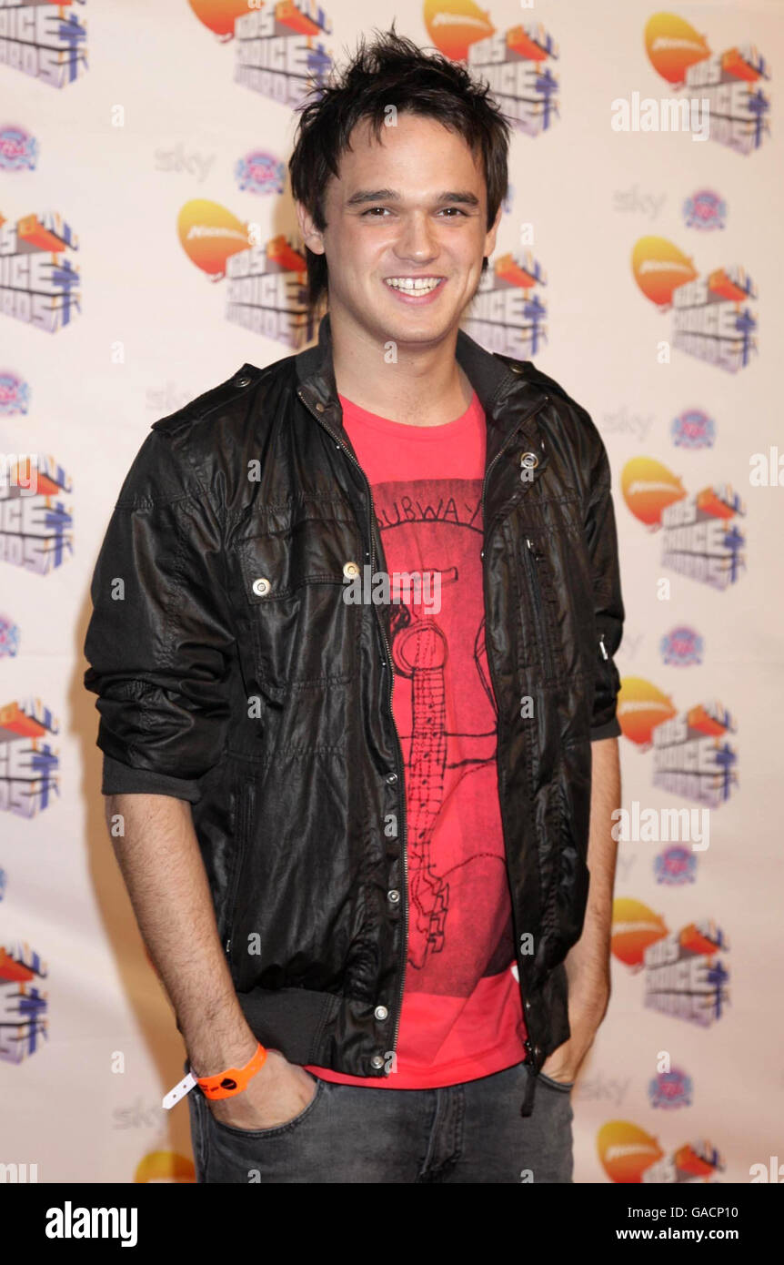 Gareth Gates arrive pour les Nickelodeon Kids Choice Awards à Excel, à Docklands, dans l'est de Londres. Banque D'Images