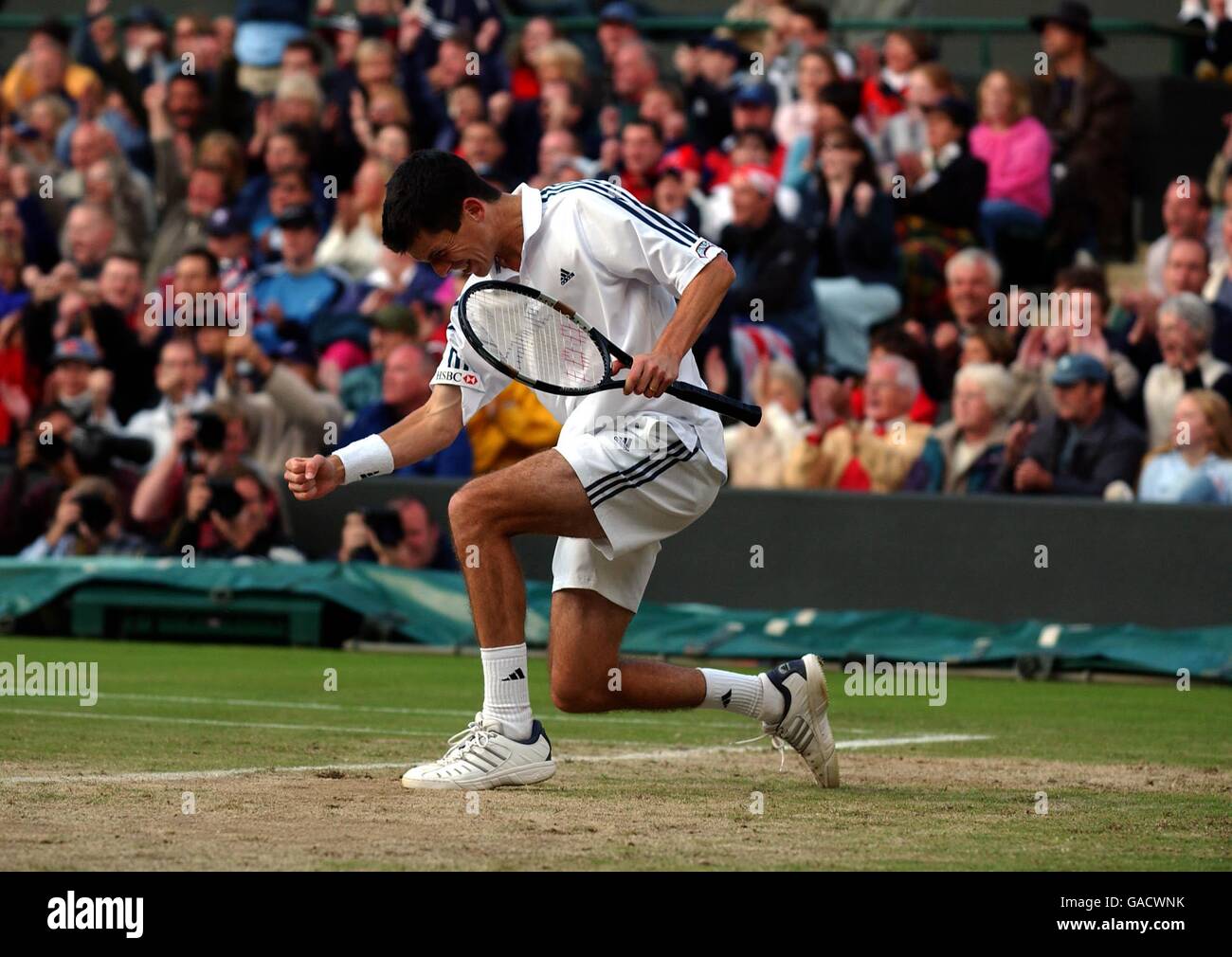 Tennis - Wimbledon 2002 - Quatrième série Banque D'Images
