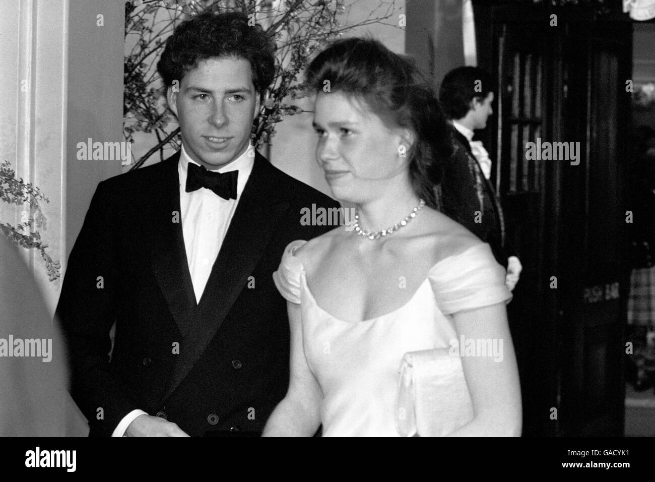 Image - vicomte Linley et Lady Sarah Armstrong-Jones. Banque D'Images