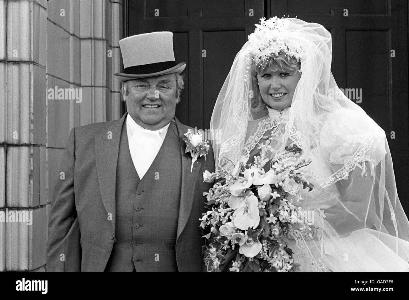Mariages - Les Dawson et Tracey Roper Banque D'Images