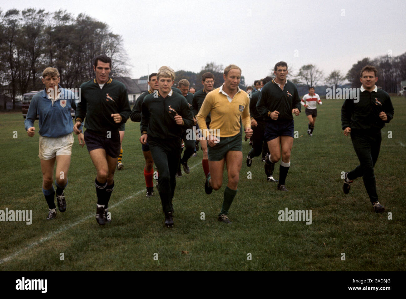 Rugby Union - équipe de rugby sud-africaine Banque D'Images