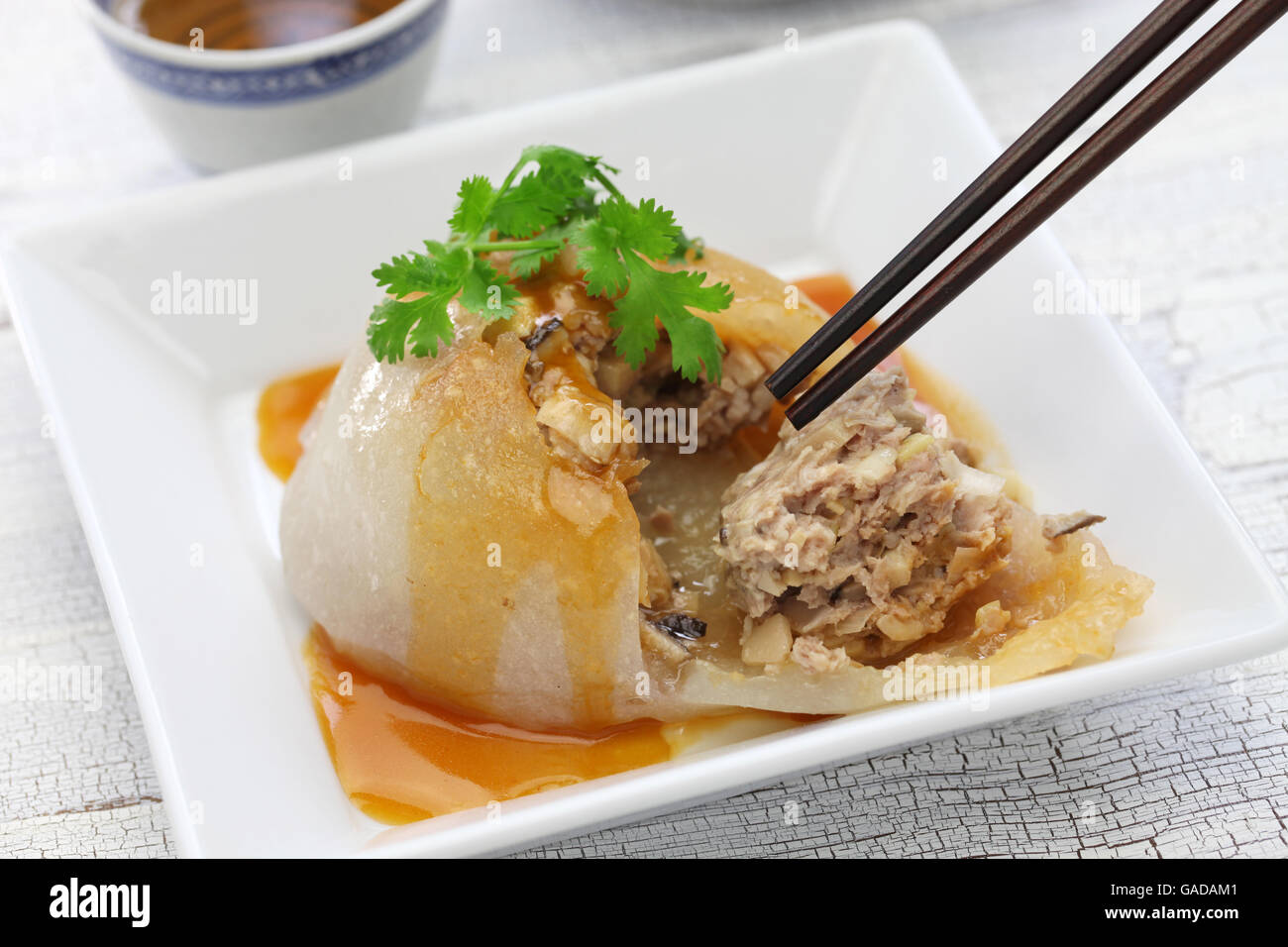 Ba,wan bawan taiwanais,mega boulette, street food Banque D'Images