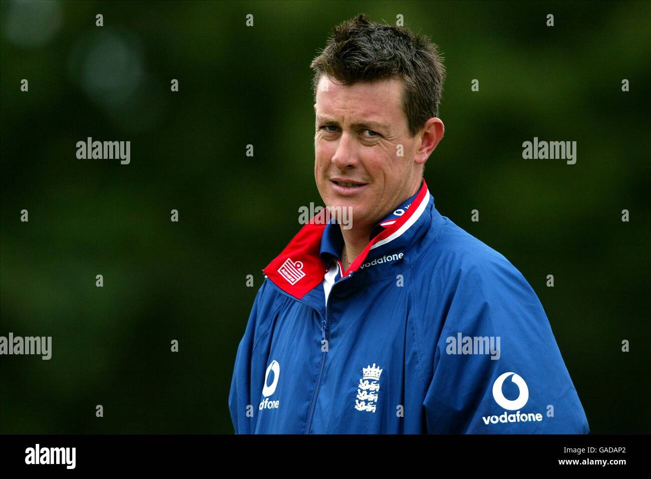 Cricket - Premier test npower - Angleterre / Inde - filets. Ashley Giles, Angleterre Banque D'Images