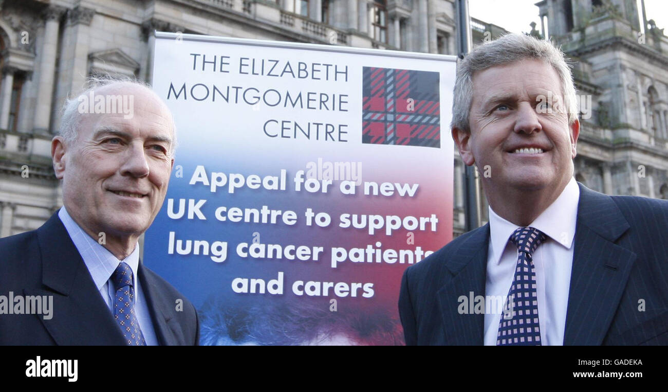 Colin Montgomerie lance un appel pour cancer centre Banque D'Images