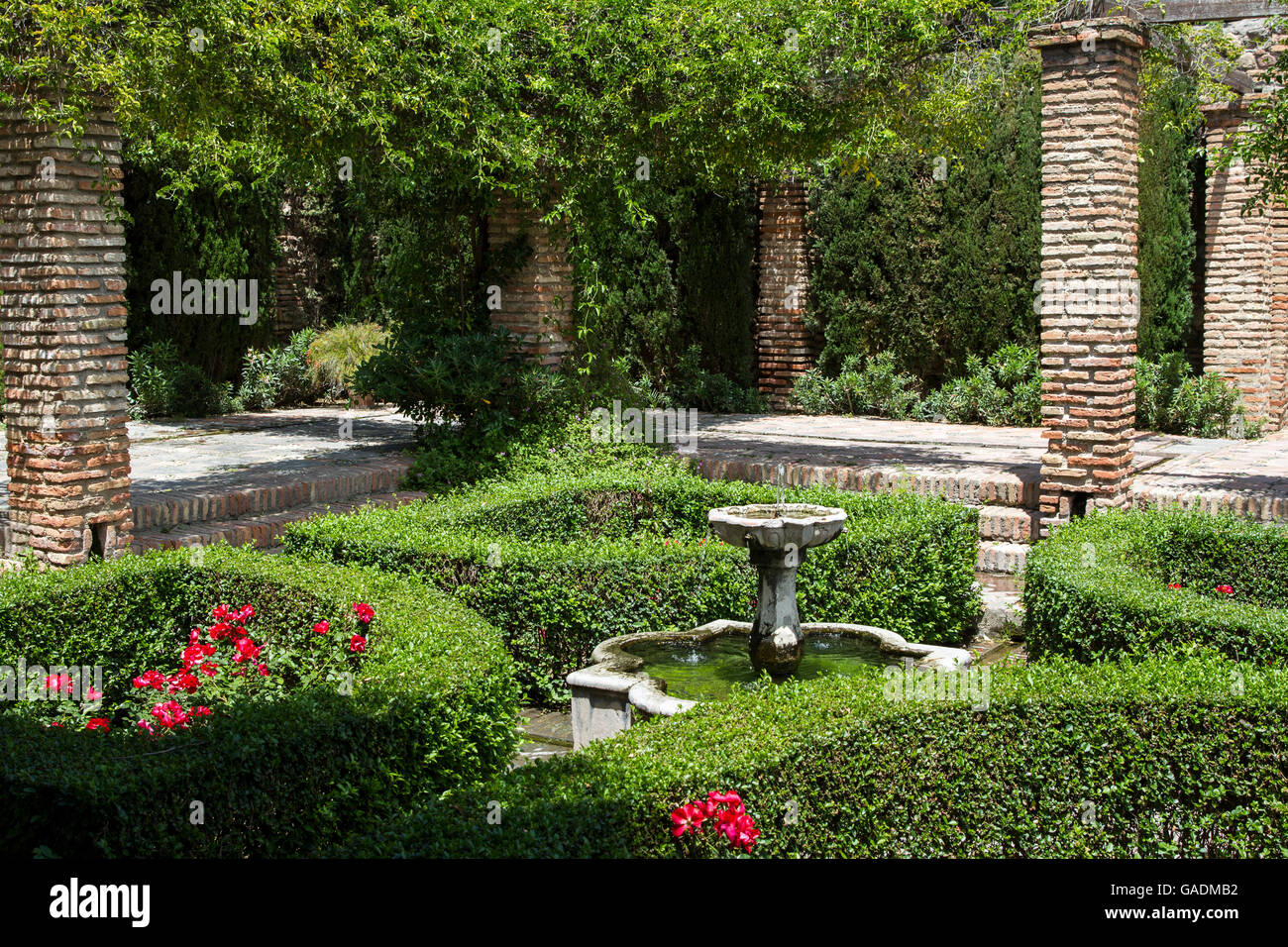 Château Alcazaba Malaga Banque D'Images