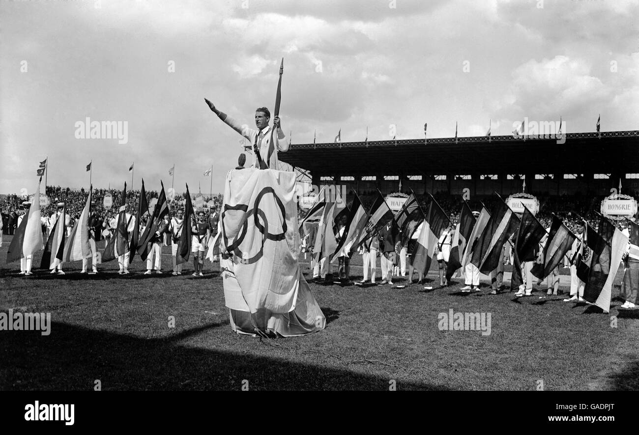 Paris 1924 Jeux Olympiques - Cérémonie d'ouverture Banque D'Images