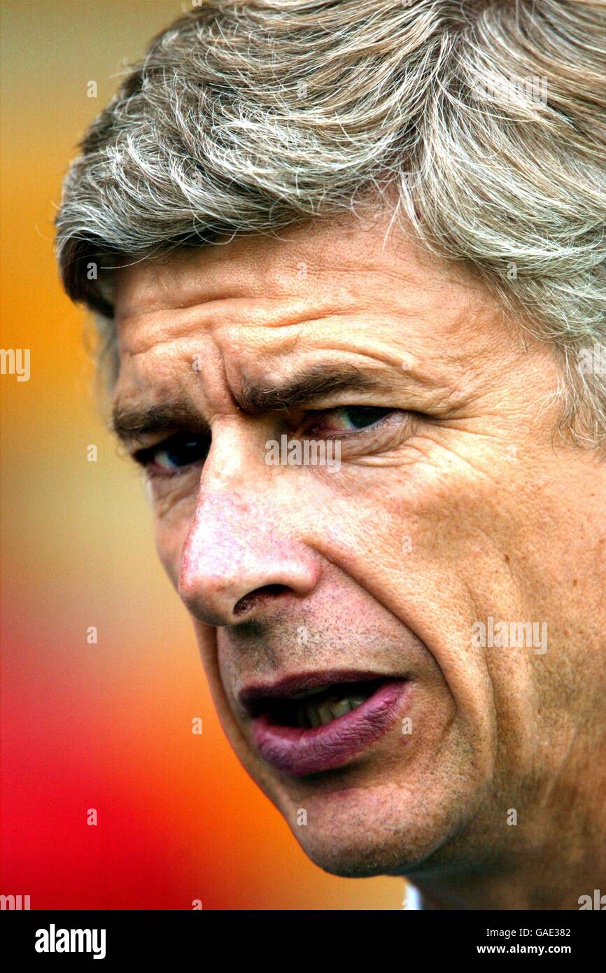 Football - amical - Stevenage Borough / Arsenal. Arsene Wenger, gestionnaire d'Arsenal Banque D'Images