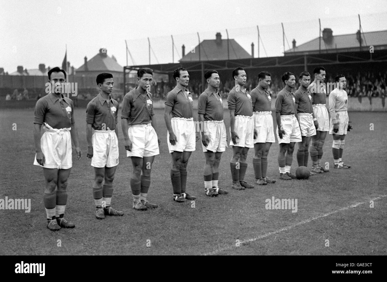 Soccer - Jeux Olympiques d'été 1948 - La Chine v Turquie - Londres - Walthamstow Banque D'Images