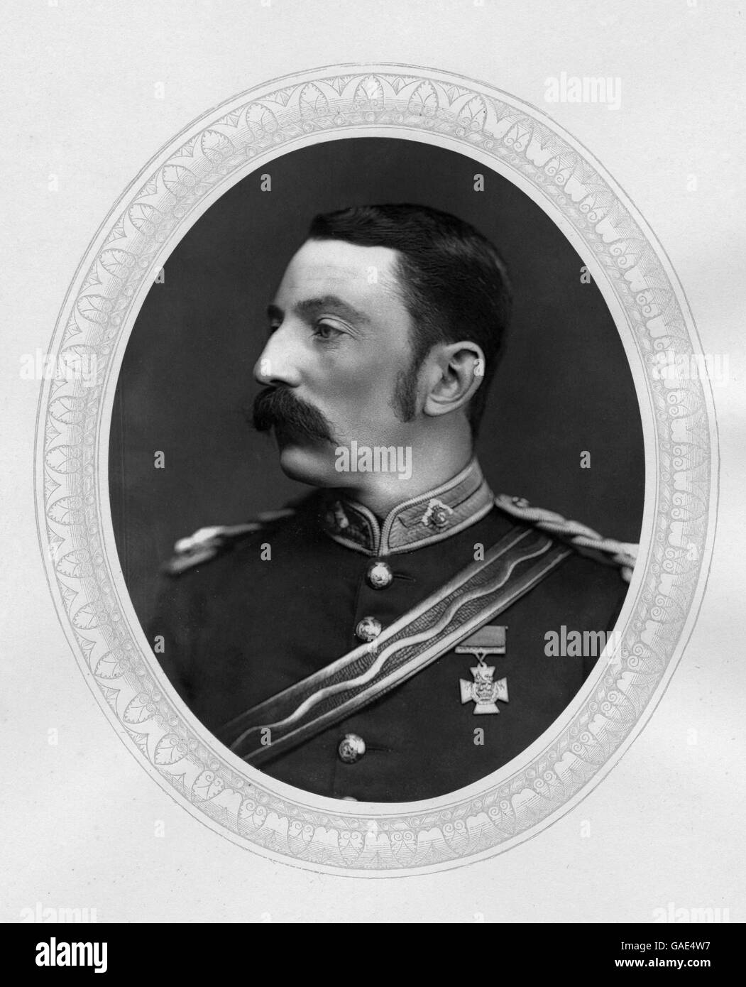 Le major Chard le colonel John Rouse Merriott Chard VC (21 décembre 1847 - 1er novembre 1897) est un soldat anglais qui a remporté la Croix de Victoria pour son rôle dans la défense de la dérive de Rorke en 1879. Banque D'Images