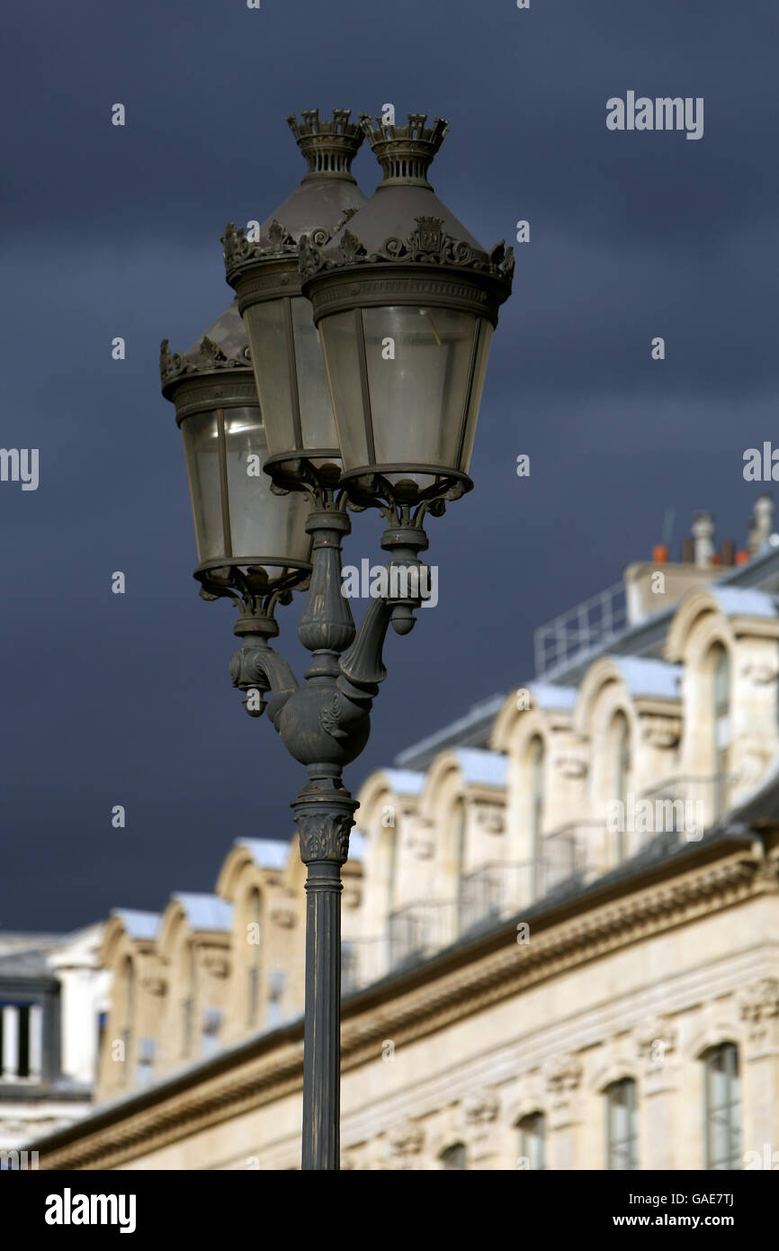 Stock de voyage en France. Une vue générale sur la place Vendôme, Paris, France. Banque D'Images