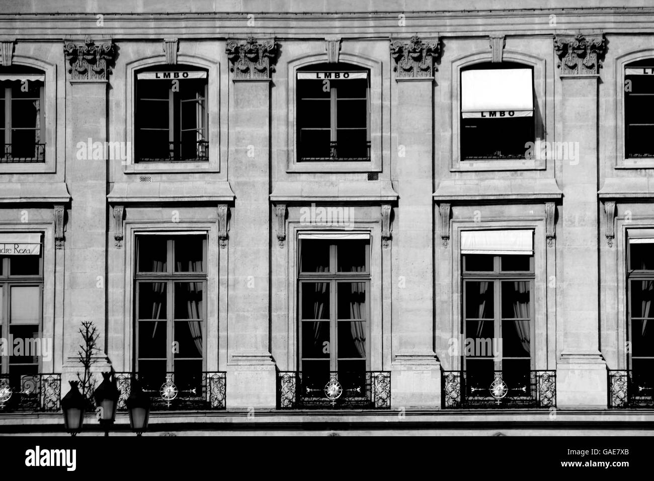 Stock de voyage en France. Une vue générale sur la place Vendôme, Paris, France. Banque D'Images