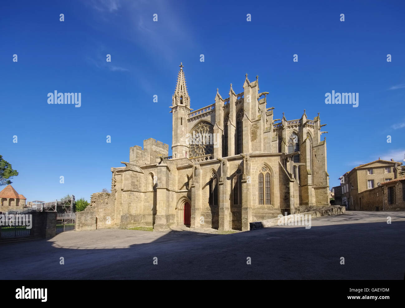 Église de Carcassonne - Église de Carcassonne, dans le sud de la France Banque D'Images