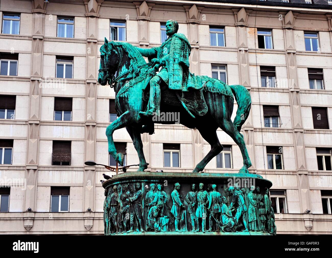 Le Prince Mihailo Monument, Belgrade, Serbie Banque D'Images