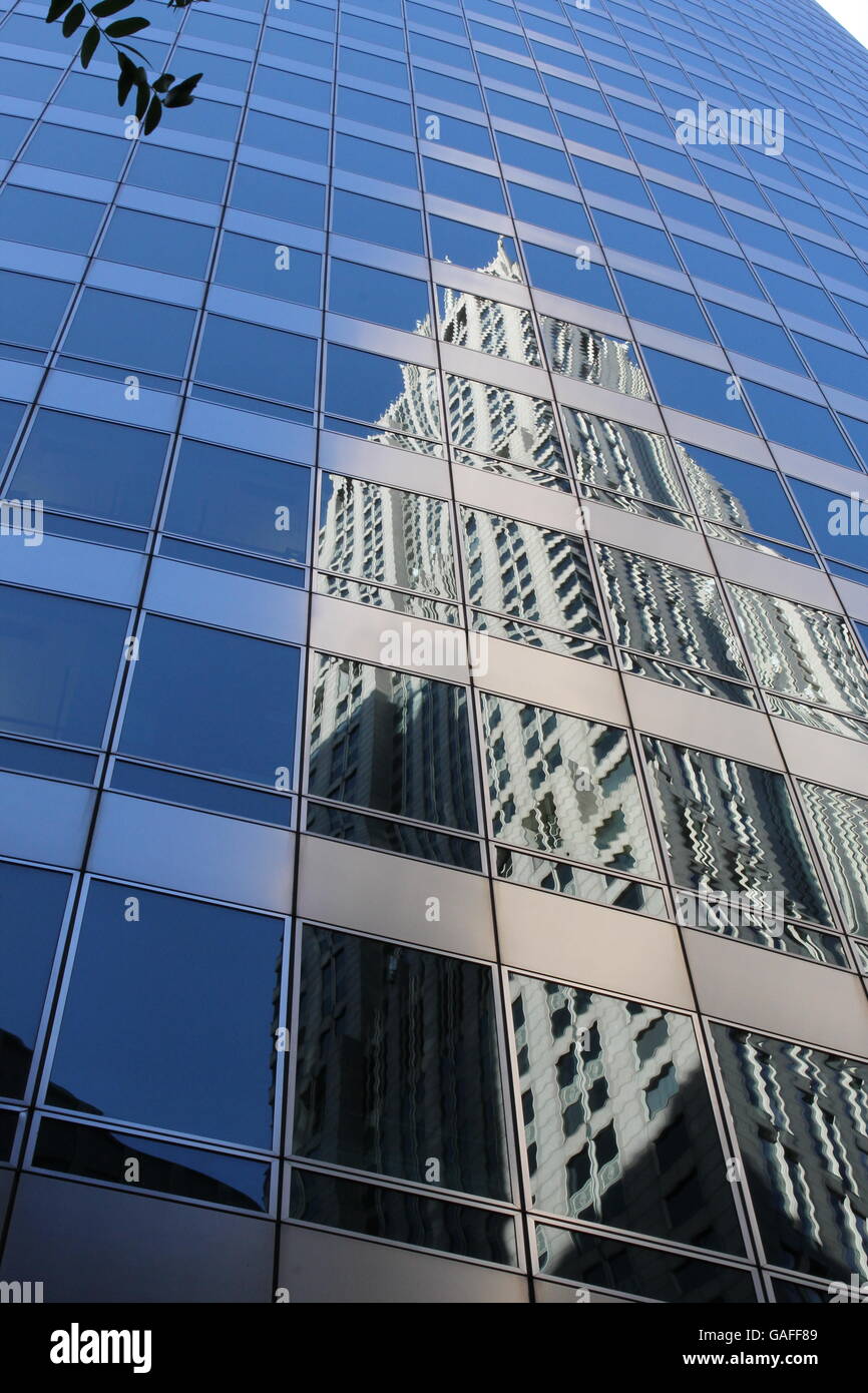 La recherche de bâtiments à Chicago en boucle (centre-ville) Banque D'Images
