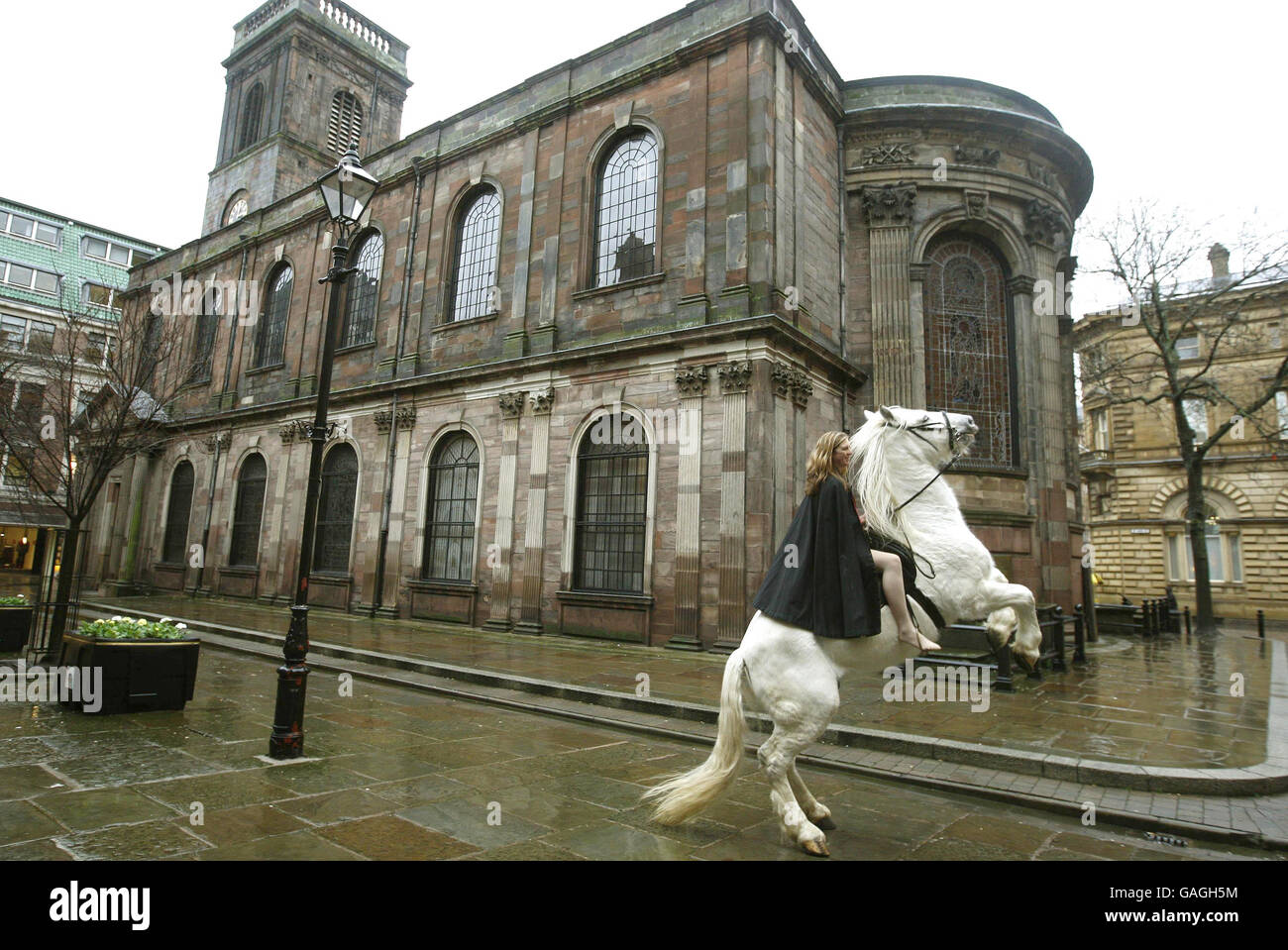 Lady Godiva rides grâce à Manchester Banque D'Images